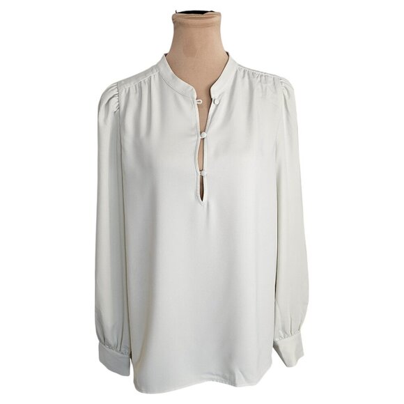 Wilfred Aritzia NWT Ava Blouse in Rainwash Green Sz L - Picture 1 of 10